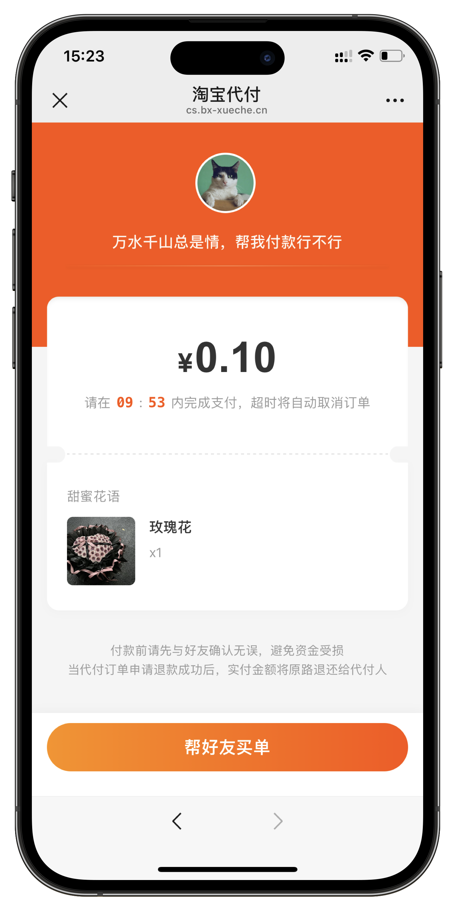 淘宝代付页
